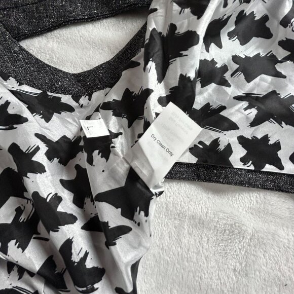 CAbi Womens Tweed Charcoal Gray Racerback Lined Blazer Vest Large Style 247 New - Picture 5 of 8